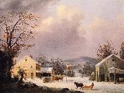 George Henry Durrie, Jones Inn, Winter